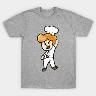 chef cartoon character  drawing T-Shirt